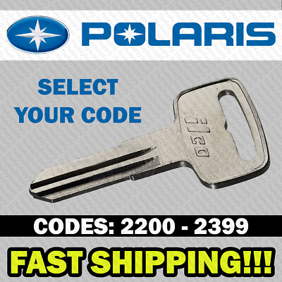 #ad Polaris ATV Ranger RZR Snowmobile Key Cut to Your Code 2200 2398 $10.39