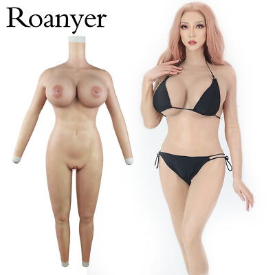 #ad Roanyer H Cup Crossdresser Silicone Full body Suit with Breast for TG Drag Queen GBP 439.00