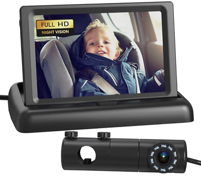 #ad Baby Car Camera HD Display Baby Car Mirror with Night Vision Feature 4.3 Inch $109.99