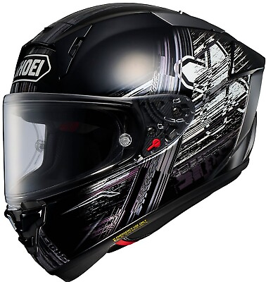 #ad Shoei X Fifteen X 15 Cross Logo Motorcycle Helmet Gray $999.99