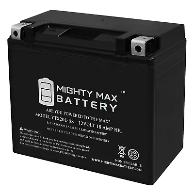 #ad #ad Mighty Max YTX20L BS Battery Compatible with Arctic Cat 500 Prowler 500 21 22 $55.99