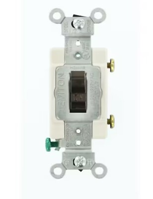 #ad Case Of 10 Leviton Brown COMMERCIAL Grade Toggle Wall Light Switches 20A CS120 2 $22.92