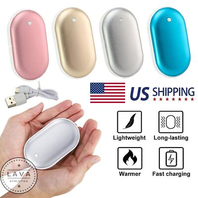 Rechargeable Hand Warmer 5000mAh USB Heater Power Bank Electric Pocket Warmers $11.15