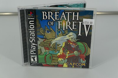 #ad Breath of Fire IV 4 Sony PlayStation 1 PS1 Complete w Manual Tested Works $129.99
