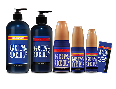 Authentic GUN OIL H2O Premium Water Based Personal Lubricant Sex Lube 6 SIZES ® $64.95
