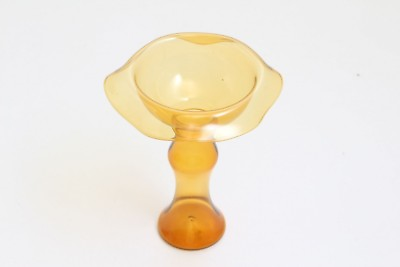 Vase Glas Lauscha Approx. 1960 Original Mouth Blown Vintage Fine Thin Walled $33.17
