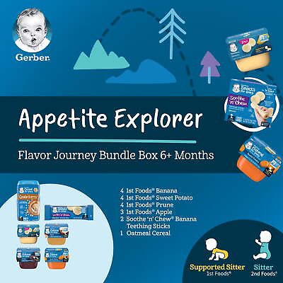 #ad Appetite Explorer Stage 1 amp; 2 Baby Food amp; Snacks Variety Pack Pack of 18 $34.88