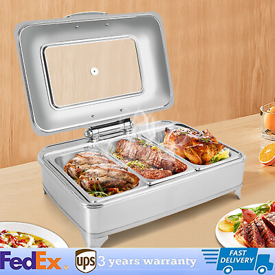 #ad Electric Buffet Food Warmers Commercial Heat Food Countertop Silver Pizza Warmer $175.00