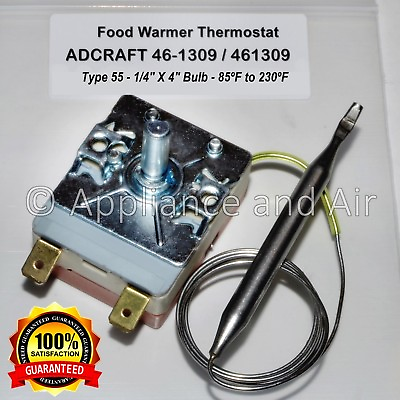 ADCRAFT FW 12 FW 1200WT Food Warmer Thermostat Type 55 SHIPS TODAY $49.85