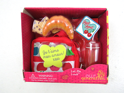 Our Generation Lunch Box Food Set 18quot; Doll Accessories Let#x27;s Do Lunch $13.59