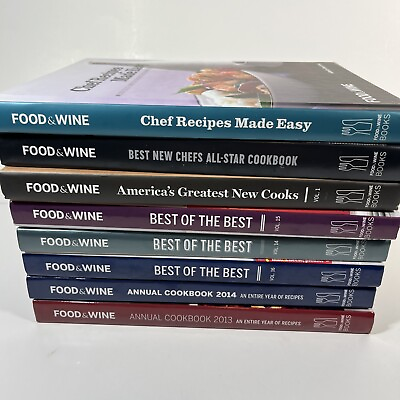 #ad #ad Lot Food and Wine Cookbooks Best of the Best Chefs 2013 2014 Hardcovers Recipes $21.28