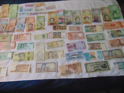 #ad #ad LOT OF 53 DIFFERENT PCS WORLD CURRENCY amp; 9 DIFFERENT RICE COUPONS;# 34 $13.95