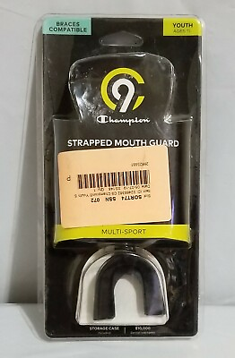 #ad Champion Strapped Mouth Guard Youth Ages 11 Multi Sport Braces Compatible NEW $9.87