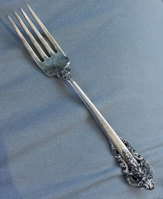 #ad Wallace Grande Baroque Sterling Silver Small 6quot; Salad Fork $42.00