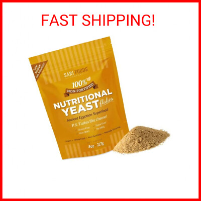 Non Fortified Nutritional Yeast Flakes Whole Foods Based Protein Powder Vegan $26.73