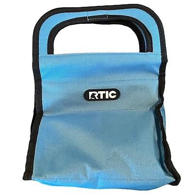 RTIC Insulated Gel Handle Lunch Bag Travel amp; To Go Food Bag Light Blue $25.00