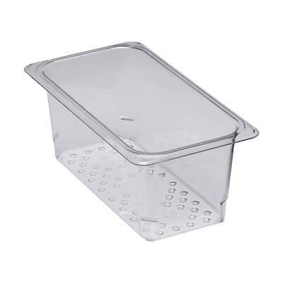 #ad Cambro Clear Camwear Colander for 1 3 Size Food Pans $16.09