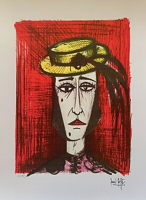 #ad #ad Bernard Buffet IN FANCY DRESS Facsimile Signed Limited Edition Giclee Art 17x13quot; $59.99