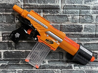 #ad Nerf Alpha Trooper CS 18 Tested and Working with 12 Dart Clear Clip HTF EUC $28.92