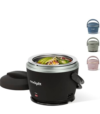 #ad Crockpot Electric Lunch Box Portable Food Warmer On The Go 20 Ounce Faded Blue $33.99