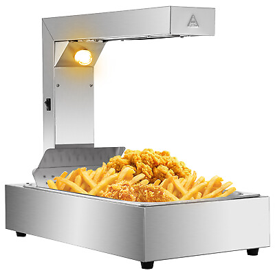#ad VEVOR French Fry Warmer 21quot; French Fry Station Food Heat Lamp Warmer 1000W SUS $112.99