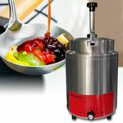 3.5 Qt. Electric Countertop Warmer Cheese Sauce Fudge Warmer Pump Dispenser USA $205.00
