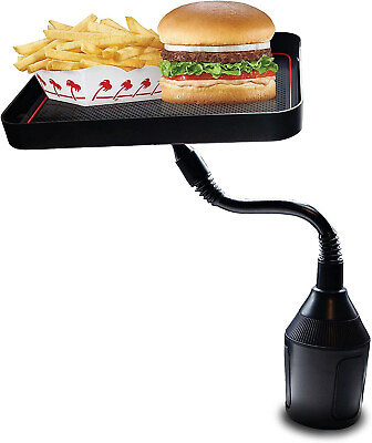#ad Car Cup Holder Tray Table for Eating with Cell Phone Slot Coffee Stand Food Tray $6.99