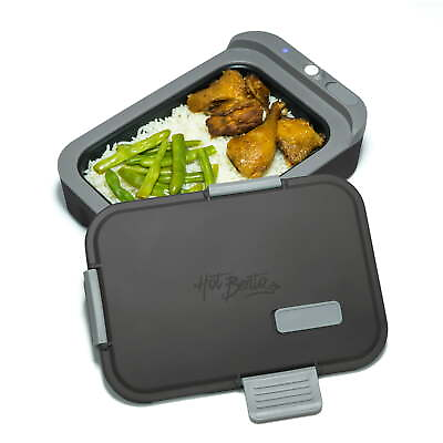 #ad Hot Bento Reusable Self Heated Lunch Box and Food Warmer Battery Powered Black $99.99