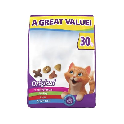 #ad Original Dry Cat Food for Adult Cats Immune Health Support 30 lb Bag $15.88