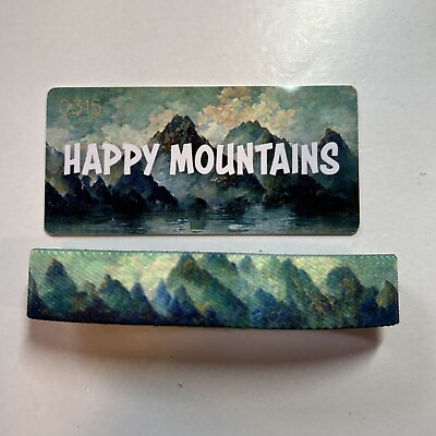 #ad ZOX HAPPY MOUNTAINS Medium wristband w Card Cats Brand New $22.00