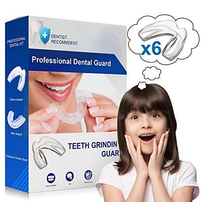 #ad Kids Mouth Guard for Grinding Teeth Pack of 6 Night Guard for Teeth Whitenin... $23.62
