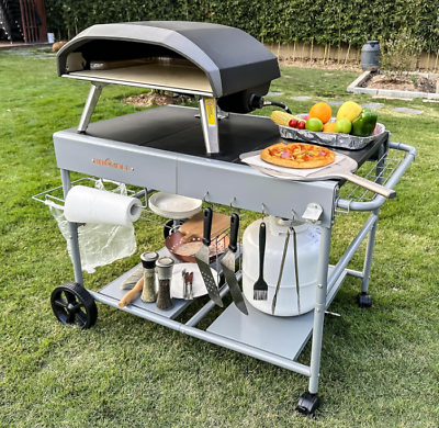 #ad #ad Pizza Oven Cart Table for Ooni Koda Karu Fyra 16 amp; 12 25quot; D x 50quot; W x 31quot; H $233.99