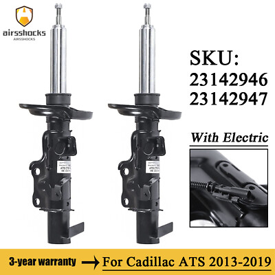 #ad Pair Front Left Right New Air Shock Strut w Electric For Cadillac ATS 2013 2019 $289.00