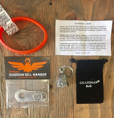 GUARDIAN BELL LIVE TO RIDE COMPLETE MOTORCYCLE KIT W HANGER amp; WRISTBAND $19.95