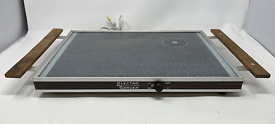 VTG Electro Glass Server Hot Electric Tray BY CORNWALL Warming Tray 11.5 x 15.5quot; $23.99