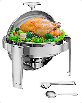 #ad Chafing Dish 6 QT Food Warmer Stainless Steel Buffet Set Catering Chafer $99.90