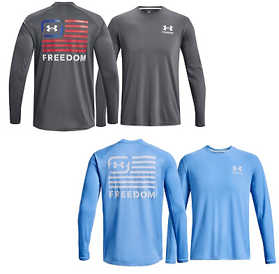 Under Armour Mens UA Iso Chill Freedom Long Sleeve T Shirt 1376579 New $29.34