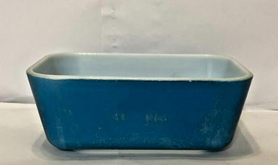 #ad Pyrex Turquoise Vintage Dish Primary Colors No Lid Good Condition $12.00