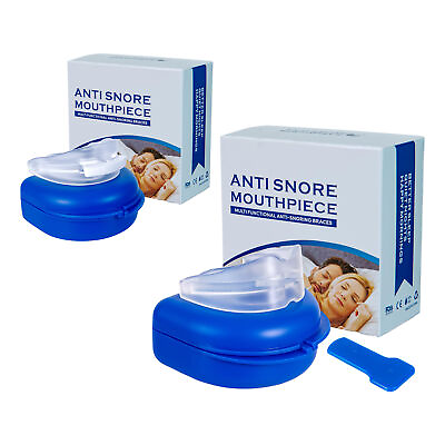 #ad Silicone Anti Snore Mouthpiece Bruxism Mouth Guard Improve Sleeping Aid Braces $10.52