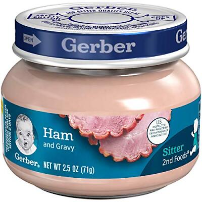 Gerber 2nd Foods Ham amp; Gravy Baby Food 2.5 oz Jar Pack of 20 $34.02