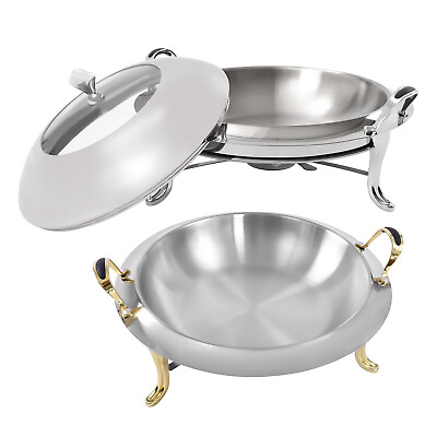 #ad Chafing Dish Set Stainless Steel Chafer Square Buffet Food Warmer Container 3L $44.10