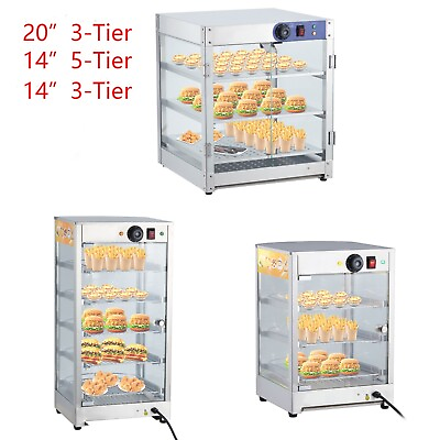 #ad #ad 20 14 Inch Commercial Food Warmer Display Case 3 5 Tier Countertop Pizza Cabinet $189.99