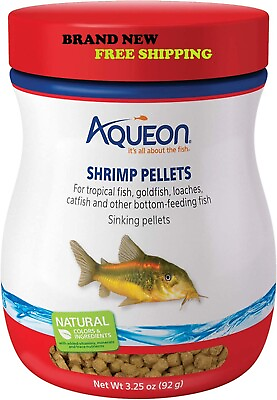 Shrimp Pellet Sinking Food for Tropical Fish Goldfish Loaches FREE n FAST SHIP $6.23