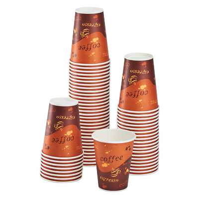 #ad Karat 8oz Paper Hot Cups Coffee 80mm 1000 ct C K508 $69.38