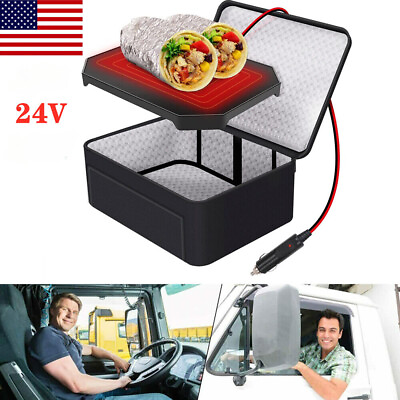 #ad #ad 24V Portable Oven Electric Lunch Box Car Food Heating Insulated Warmers US STOCK $24.99