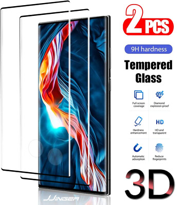 2X Tempered Glass Screen Protector For Samsung Galaxy Note S8 S9 S10 S20 S21 S22 $5.99