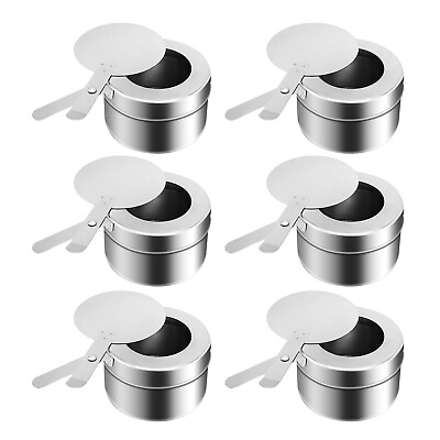 #ad Stainless Steel Fuel Holder Chafing Wick Fuel Holder with Cover Buffet Warm... $46.02