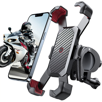 #ad #ad Motorcycle Phone Mount Auto Lock 100mph Military Anti Shake Bike Phone Holder US $15.61