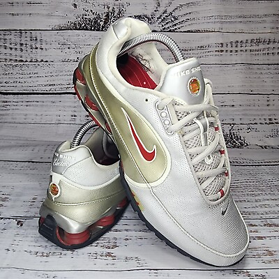 Nike Shox Electric Women Size 9.5 Silver Red Running Athletic Shoe 309370 061 $33.99