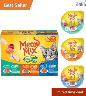 #ad #ad Irresistibly Delicious Wet Cat Food Cups Real Chicken Whitefish amp; Salmon $13.59